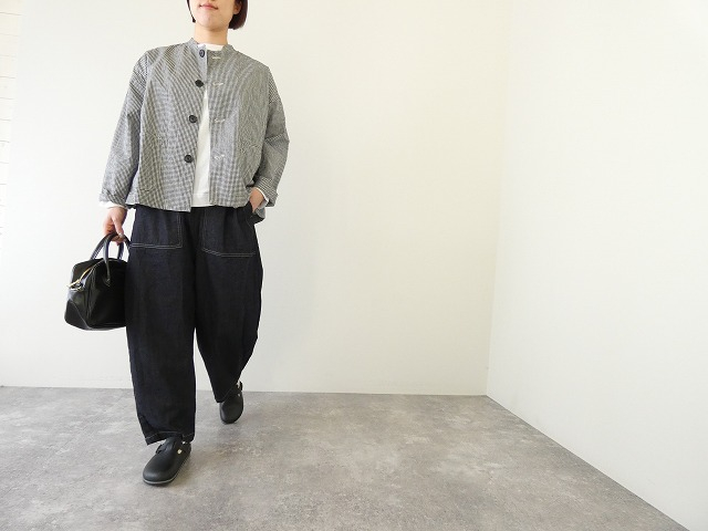 NATURAL LAUNDRY(ナチュラルランドリー) ダンプワッシャーギンガムチェックワイドカバージャケットの商品画像7