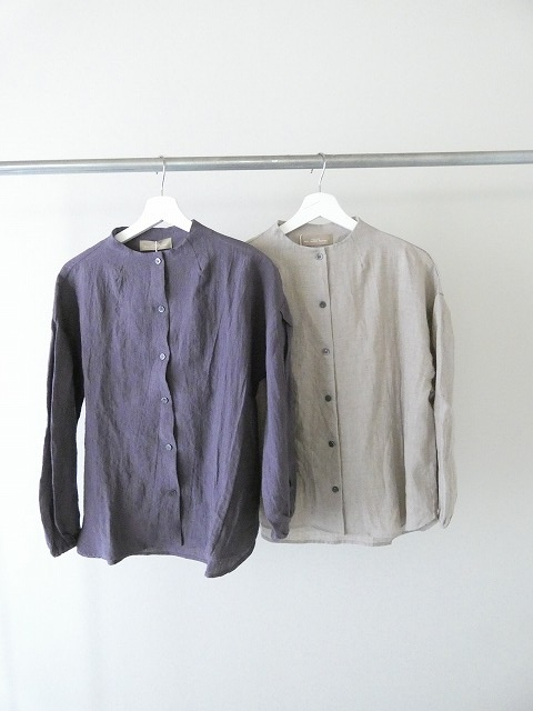 SSC 60リネンボトルネック前開きブラウスの商品画像3