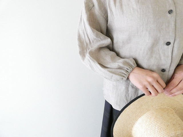 SSC 60リネンボトルネック前開きブラウスの商品画像8