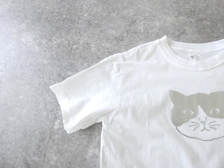 grin(グリン) オーガニックエーゲ海モノトーンねこプリント半袖Tシャツの商品画像27