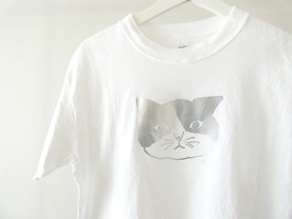 grin(グリン) オーガニックエーゲ海モノトーンねこプリント半袖Tシャツの商品画像32