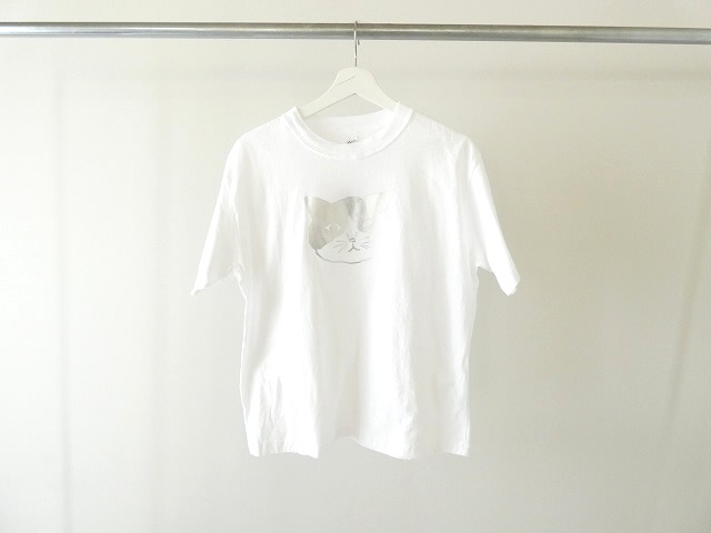 grin(グリン) オーガニックエーゲ海モノトーンねこプリント半袖Tシャツの商品画像9