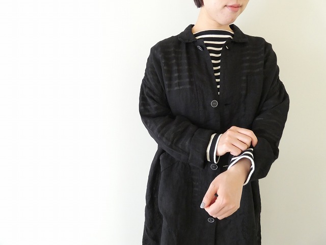 Brocante(ブロカント) リネン先染めガーゼジャルダンコートの商品画像2