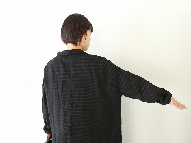 Brocante(ブロカント) リネン先染めガーゼジャルダンコートの商品画像6