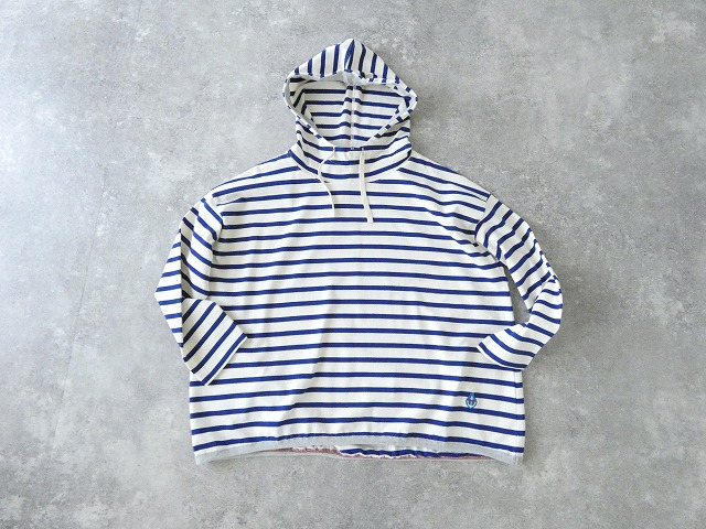 快晴堂(かいせいどう) セーラーボーダー裾ギャザーボーダーパーカーの商品画像11