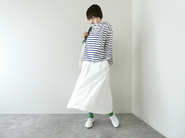 快晴堂(かいせいどう) セーラーボーダー裾ギャザーボーダーパーカーの商品画像8