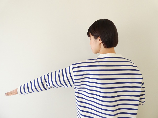 快晴堂(かいせいどう) HAYATE・セーラーボーダーTシャツ ワッペンペタペタ長袖Tシャツの商品画像6