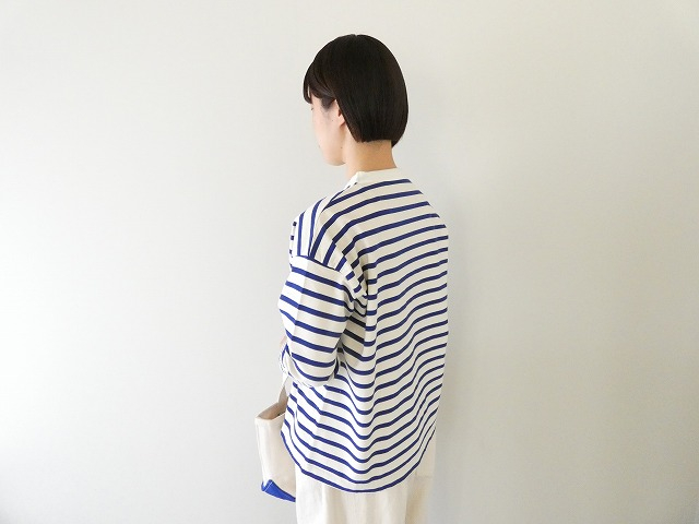 快晴堂(かいせいどう) HAYATE・セーラーボーダーTシャツ ワッペンペタペタ長袖Tシャツの商品画像7