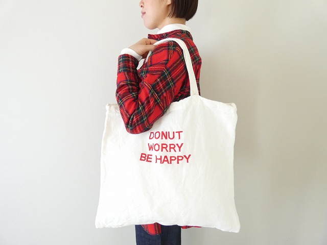 R&D.M.Co-(オールドマンズテーラー) TOTE BAG 　DONUT WORRY BE HAPPYの商品画像1