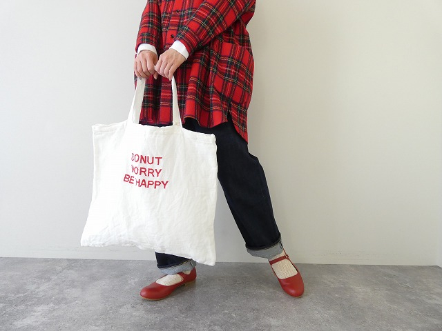 R&D.M.Co-(オールドマンズテーラー) TOTE BAG 　DONUT WORRY BE HAPPYの商品画像4