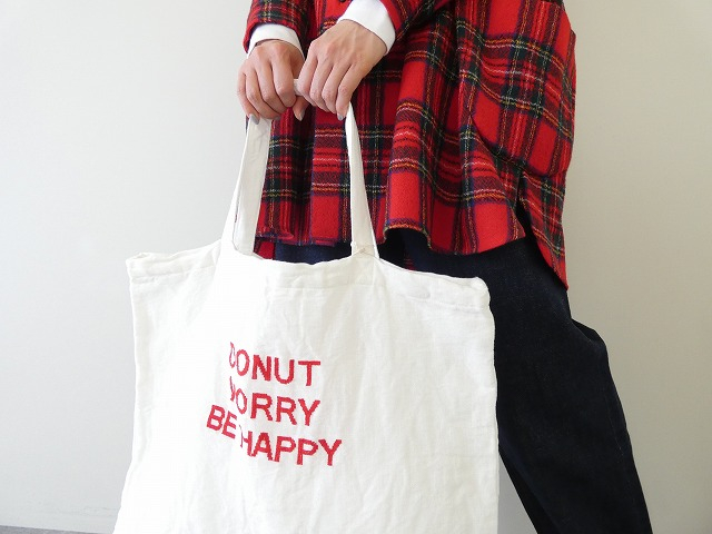 R&D.M.Co-(オールドマンズテーラー) TOTE BAG 　DONUT WORRY BE HAPPYの商品画像5
