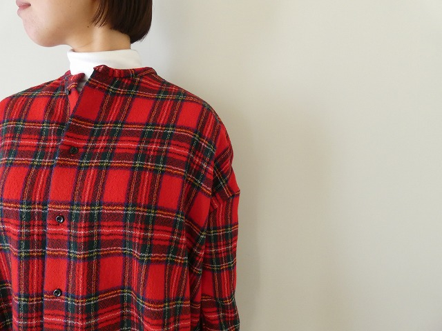 R&D.M.Co-(オールドマンズテーラー) WOOL TARTAN CHECK ROOMY SHIRTの商品画像5