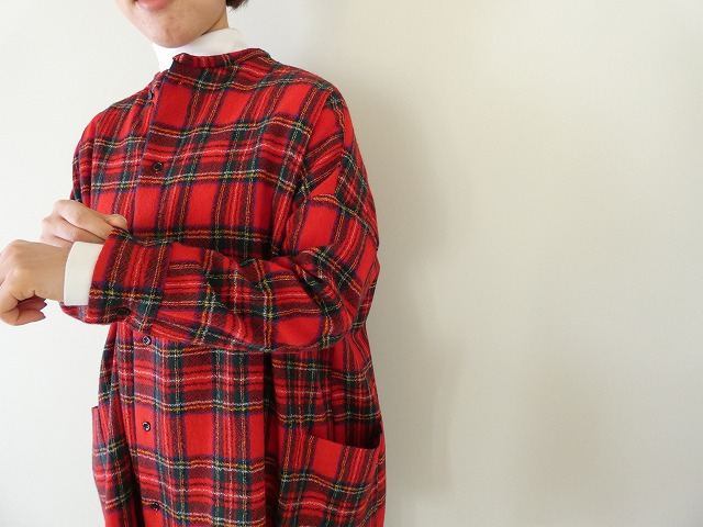 R&D.M.Co-(オールドマンズテーラー) WOOL TARTAN CHECK ROOMY SHIRTの商品画像6