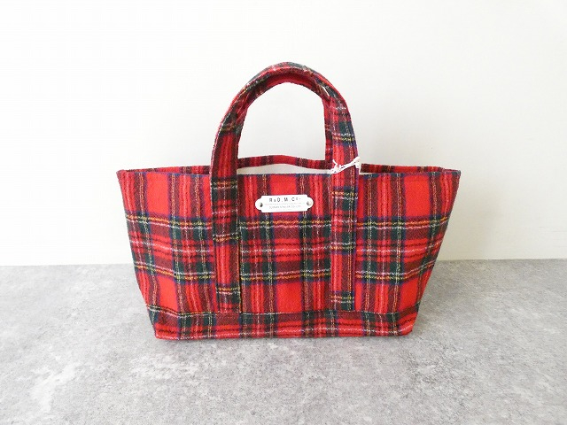 R&D.M.Co-(オールドマンズテーラー) WOOL TARTAN CHECK TOTE BAG Ssizeの商品画像2