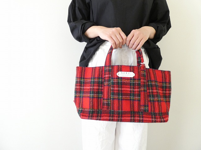 R&D.M.Co-(オールドマンズテーラー) WOOL TARTAN CHECK TOTE BAG Ssizeの商品画像5
