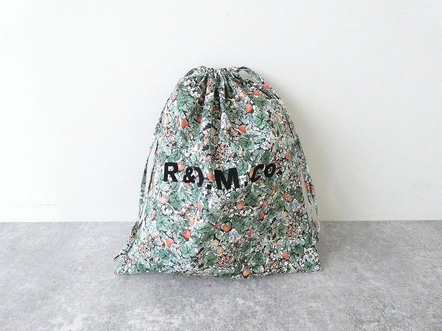 R&D.M.Co-(オールドマンズテーラー) WILD BERRY FIELD LAWN DRAWSTRING BAG　Lsizeの商品画像3