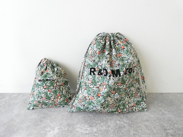 R&D.M.Co-(オールドマンズテーラー) WILD BERRY FIELD LAWN DRAWSTRING BAG　Lsizeの商品画像9