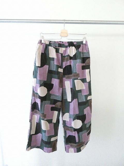 prit(プリット) 40/1ブロードコラージュプリントワイドパンツの商品画像3