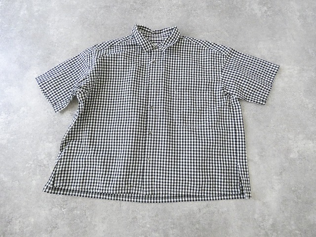 prit(プリット) コットンリネンウェザー近江晒加工5分袖レギュラーカラービッグシャツの商品画像3