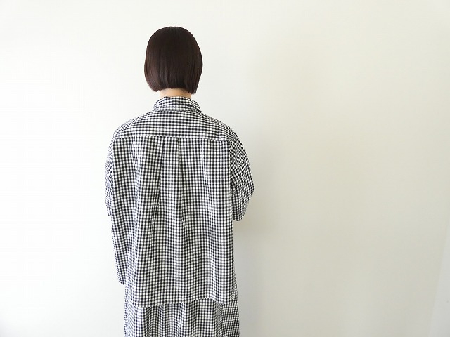 prit(プリット) コットンリネンウェザー近江晒加工5分袖レギュラーカラービッグシャツの商品画像8