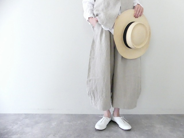 NARU リネン裾タックコクーンパンツの商品画像2