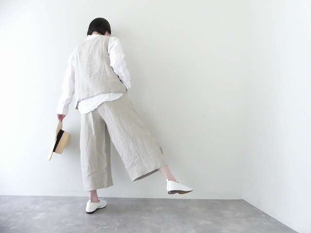 NARU リネン裾タックコクーンパンツの商品画像3