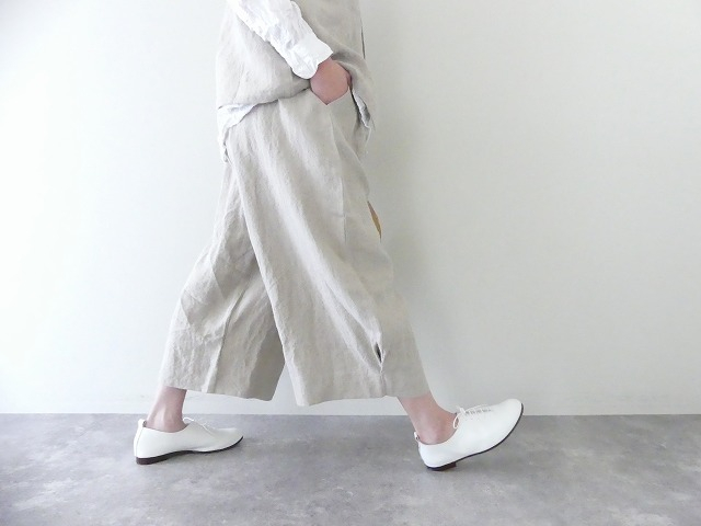 NARU リネン裾タックコクーンパンツの商品画像5