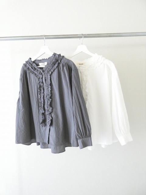 tumugu(ツムグ) ふわふわコットンフリルブラウスの商品画像3