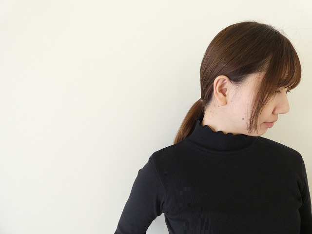 tumugu(ツムグ) コットンノヴァテレコハイネック長袖プルオーバーの商品画像5