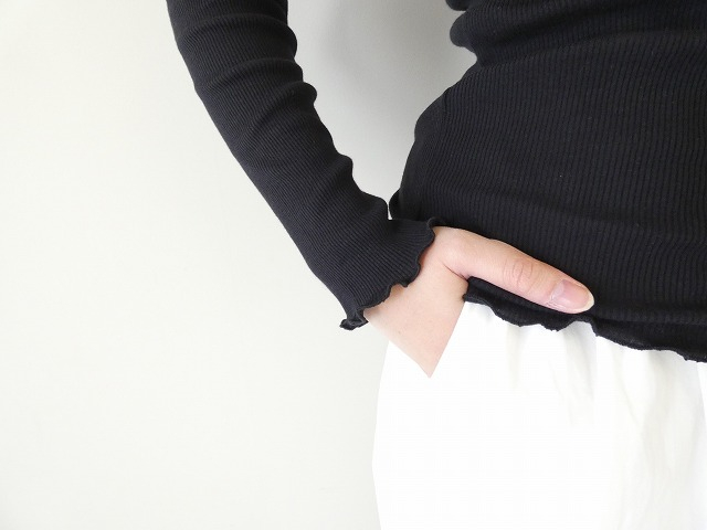 tumugu(ツムグ) コットンノヴァテレコハイネック長袖プルオーバーの商品画像7