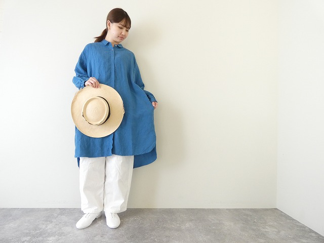 Hands of creation(ハンズオブクリエイション) リネン桐七炊きパフスリーブチュニックシャツの商品画像1