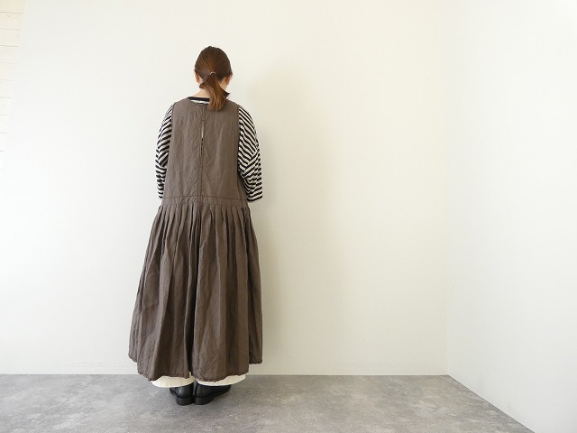 homspun(ホームスパン) リネンバイオノースリーブワンピースの商品画像10