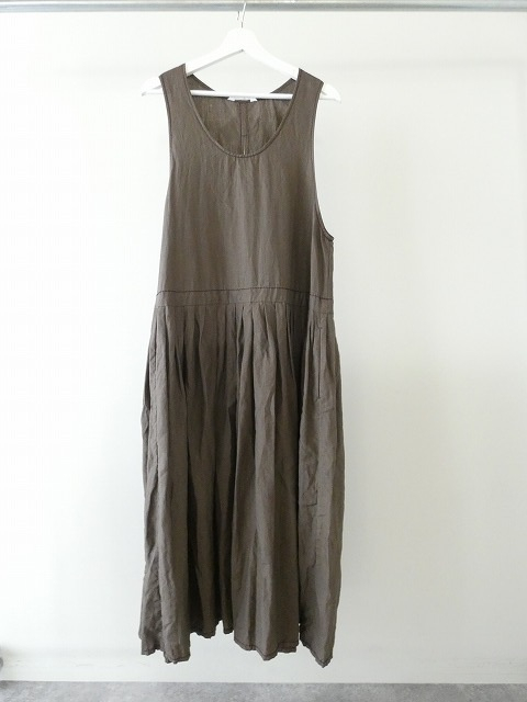homspun(ホームスパン) リネンバイオノースリーブワンピースの商品画像11