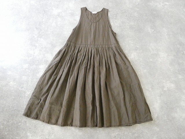 homspun(ホームスパン) リネンバイオノースリーブワンピースの商品画像12