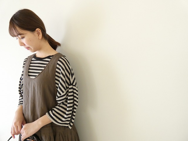 homspun(ホームスパン) リネンバイオノースリーブワンピースの商品画像4