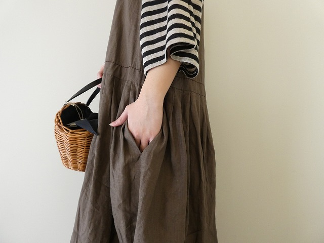 homspun(ホームスパン) リネンバイオノースリーブワンピースの商品画像5