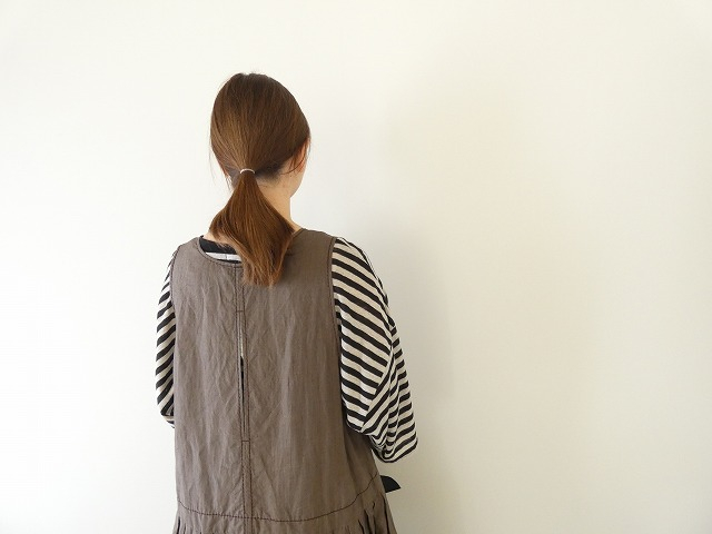 homspun(ホームスパン) リネンバイオノースリーブワンピースの商品画像7