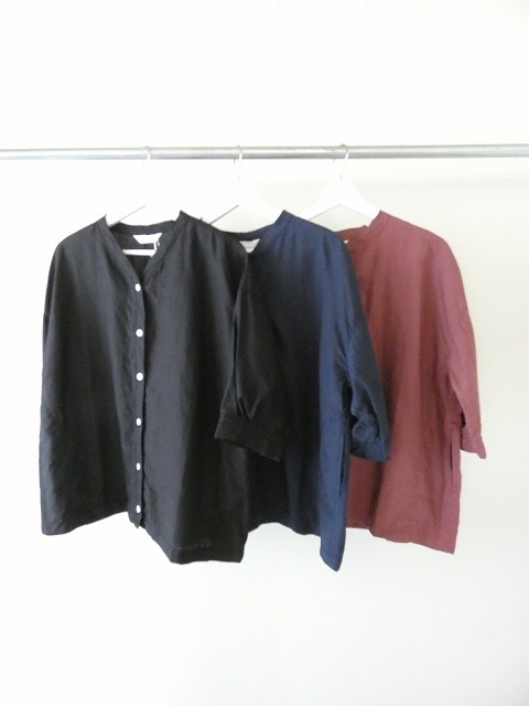 homspun(ホームスパン) リネンバイオVネックブラウスの商品画像3