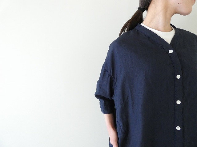 homspun(ホームスパン) リネンバイオVネックブラウスの商品画像5