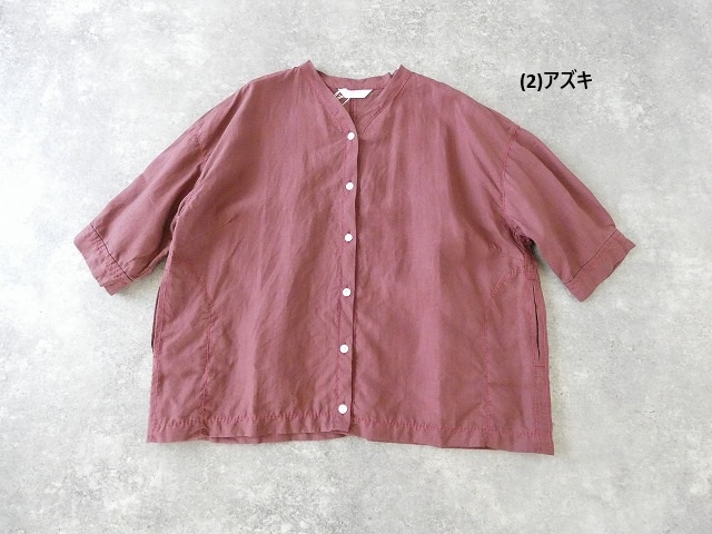 homspun(ホームスパン) リネンバイオVネックブラウスの商品画像56