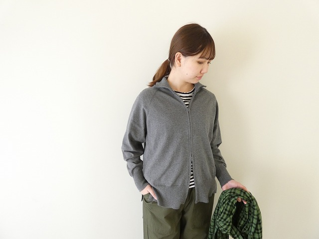 homspun(ホームスパン) ソフトコットンZIP-UP カーディガンの商品画像2