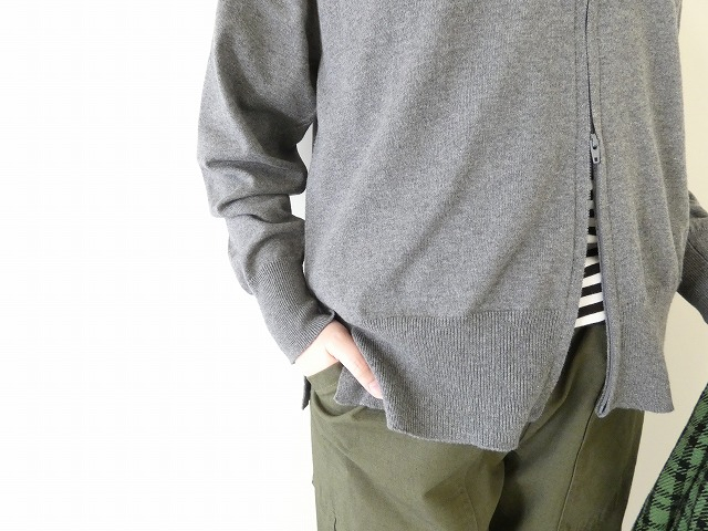 homspun(ホームスパン) ソフトコットンZIP-UP カーディガンの商品画像6