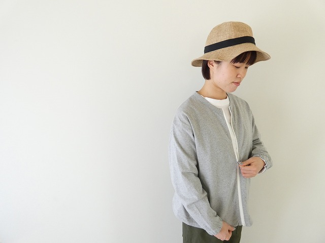 SOUFFLE リネンライクムラ糸ジャージZIPカーディガンの商品画像1