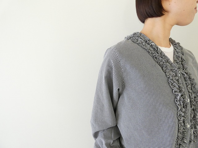 SOUFFLE 衿フリルVネックシャツの商品画像3