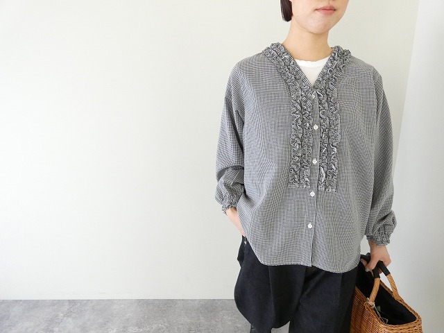 SOUFFLE 衿フリルVネックシャツの商品画像6