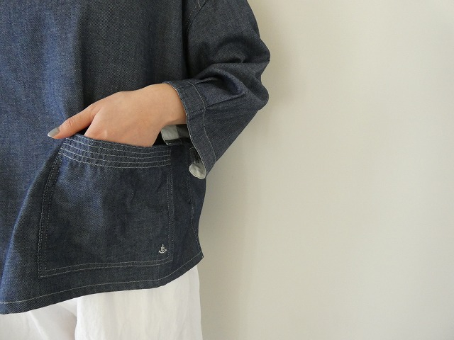 D.M.G.(ディーエムジー) ライトオンスデニムペシュールスモックの商品画像6