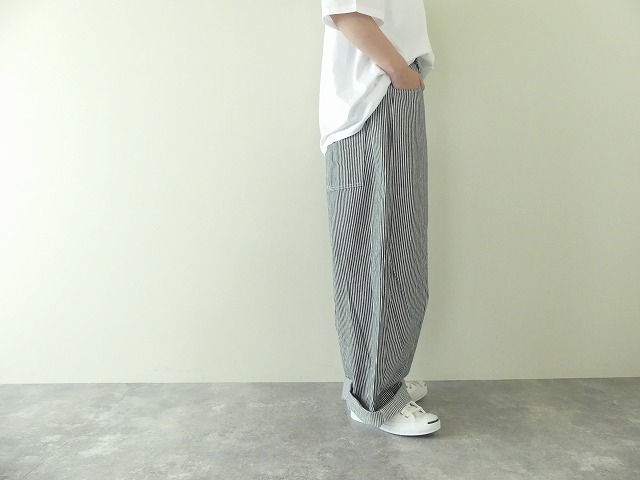 NARU 先染ヒッコリーノッポパンツの商品画像4