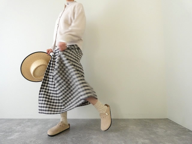 NATURAL LAUNDRY(ナチュラルランドリー) コットンリネンへリンボンタックスカートの商品画像7