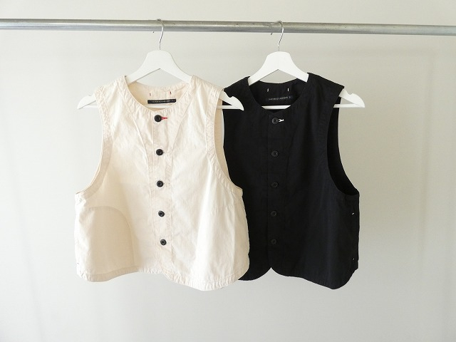 NATURAL LAUNDRY(ナチュラルランドリー) ウォッシュドツイルヘムノッチVベストの商品画像10