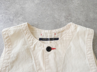 NATURAL LAUNDRY(ナチュラルランドリー) ウォッシュドツイルヘムノッチVベストの商品画像30